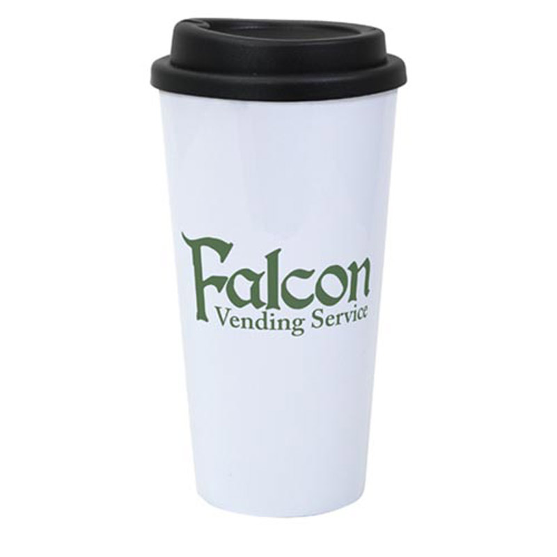 Double-Wall Plastic Travel Tumbler